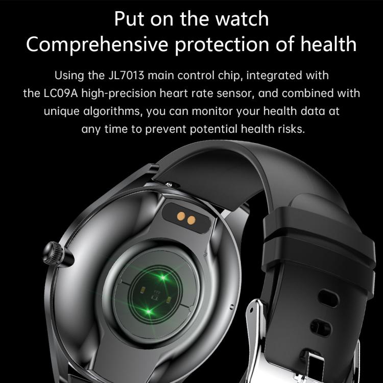 H77 1.43 inch AMOLED Screen Health & Fitness Smart Watch IP67 Water-resistant Support BT Call(White)