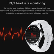 H77 1.43 inch AMOLED Screen Health & Fitness Smart Watch IP67 Water-resistant Support BT Call(White)