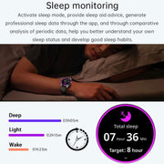 H77 1.43 inch AMOLED Screen Health & Fitness Smart Watch IP67 Water-resistant Support BT Call(White)