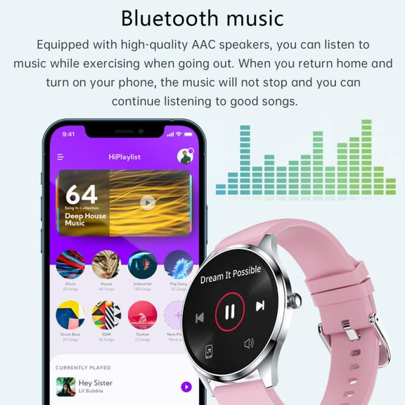 H77 1.43 inch AMOLED Screen Health & Fitness Smart Watch IP67 Water-resistant Support BT Call(Gold)