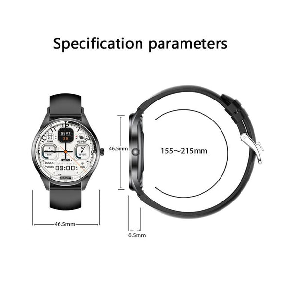 H77 1.43 inch AMOLED Screen Health & Fitness Smart Watch IP67 Water-resistant Support BT Call(Grey)