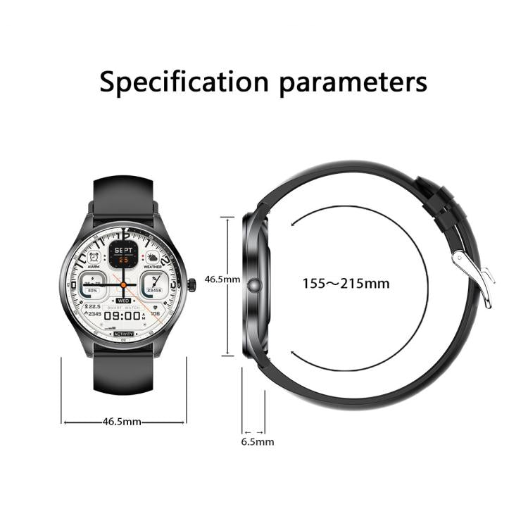 H77 1.43 inch AMOLED Screen Health & Fitness Smart Watch IP67 Water-resistant Support BT Call(Grey)