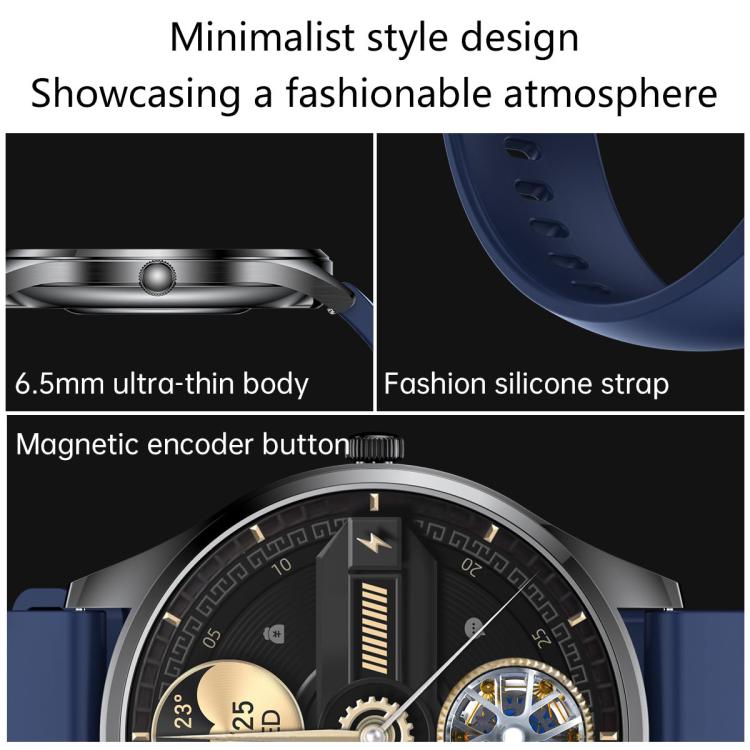 H77 1.43 inch AMOLED Screen Health & Fitness Smart Watch IP67 Waterproof Support BT Call(Blue) - free shipping - PMc TechLife - Order now!