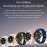 H77 1.43 inch AMOLED Screen Health & Fitness Smart Watch IP67 Water-resistant Support BT Call(White)