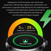 H77 1.43 inch AMOLED Screen Health & Fitness Smart Watch IP67 Water-resistant Support BT Call(White)
