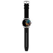 H78 1.43 inch AMOLED Screen Health & Fitness Smart Watch IP67 Water-resistant Support BT Call(Silver Shell Black Leather)