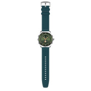 H78 1.43 inch AMOLED Screen Health & Fitness Smart Watch IP67 Water-resistant Support BT Call(Silver Shell Blue Leather)
