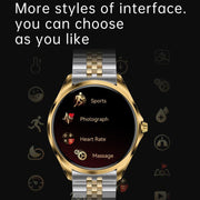H78 1.43 inch AMOLED Screen Health & Fitness Smart Watch IP67 Water-resistant Support BT Call(Silver Milanese)