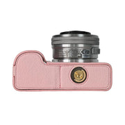 For Sony ZV-E10 Litchi Texture PU Leather Camera Half Case Base(Pink)