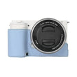 For Sony ZV-E10 Litchi Texture PU Leather Camera Half Case Base(Blue) - free shipping - PMC TechLife - Order now!