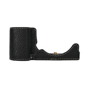 For Sony ZV-E10 Litchi Texture PU Leather Camera Half Case Base(Black)