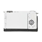 For Sony ZV-E10 Litchi Texture PU Leather Camera Half Case Base(Black)
