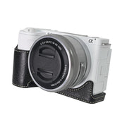 For Sony Alpha ZV-E10 II / ZV-E10M2 Litchi Texture PU Leather Camera Half Case Base(Black)