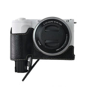 For Sony Alpha ZV-E10 II / ZV-E10M2 Litchi Texture PU Leather Camera Half Case Base(Black)