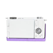 For Sony Alpha ZV-E10 II / ZV-E10M2 Litchi Texture PU Leather Camera Half Case Base(Purple)