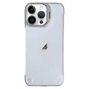 For iPhone 16 Pro Ultra-thin Transparent Frameless Lens Holder Phone Case