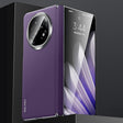 For OPPO Find N5 SULADA Frameless Top Layer Cowhide Leather Hybrid PC Phone Case(Purple) - free shipping - PMC TechLife - Order now!