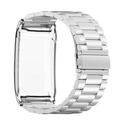For WHOOP 4.0 Three Beads Solid Metal Watch Band(Silver)