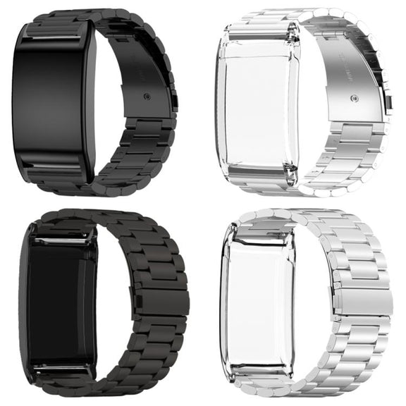 For WHOOP 4.0 Three Beads Solid Metal Watch Band(Silver)