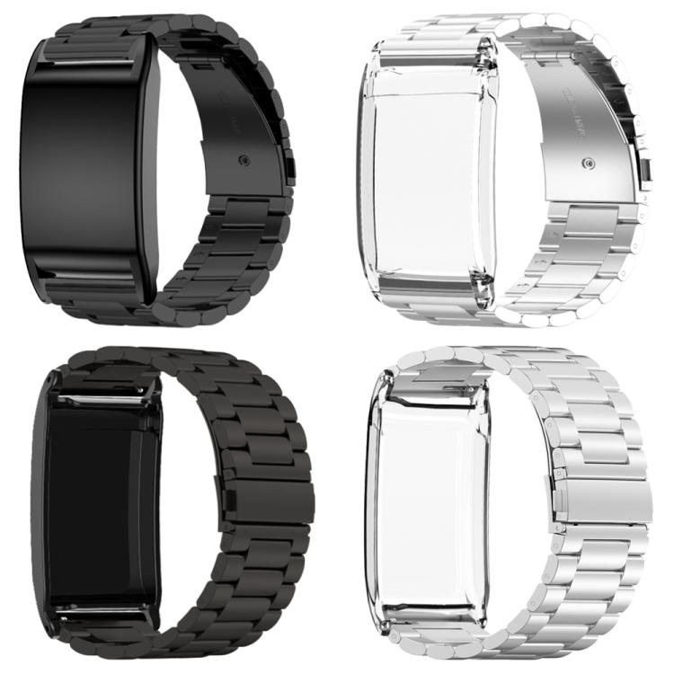 For WHOOP 4.0 Three Beads Solid Metal Watch Band(Silver)
