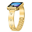 For Xiaomi Mi Band 8 Pro / Redmi Watch 4 Snowflake Petals Bracelet Metal Watch Band(Gold) - free shipping - PMC TechLife - Order now!