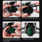 For DJI Air 3S BRDRC Camera Lens Filter, Filter:ND32