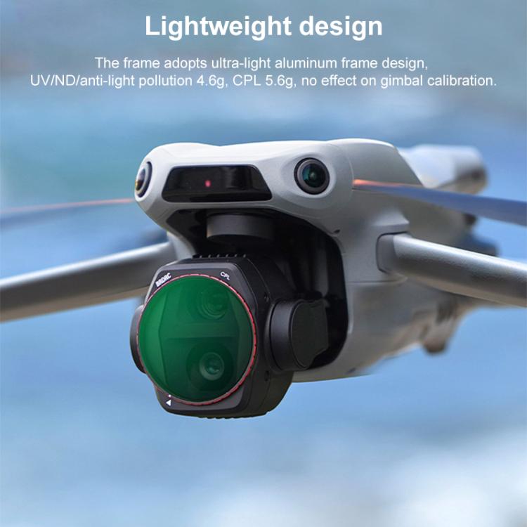 For DJI Air 3S BRDRC Camera Lens Filter, Filter:ND16 - free shipping - PMC TechLife - Order now!
