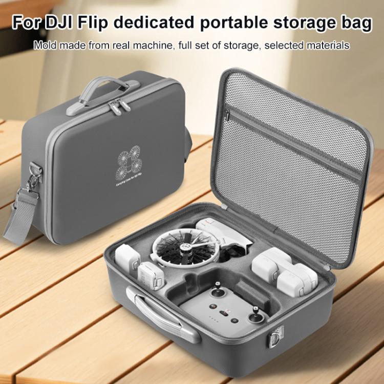 For DJI Flip BRDRC Drone Portable Case Single Shoulder Messenger Bag Handbag(Grey) - free shipping - PMC TechLife - Order now!