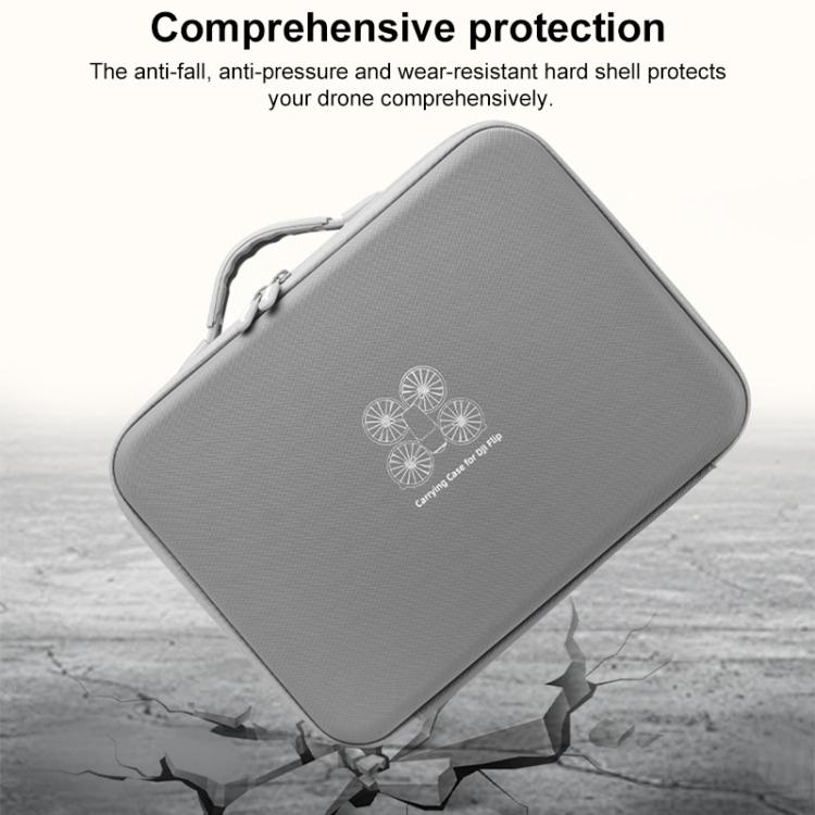 For DJI Flip BRDRC Drone Portable Case Single Shoulder Messenger Bag Handbag(Grey) - free shipping - PMC TechLife - Order now!