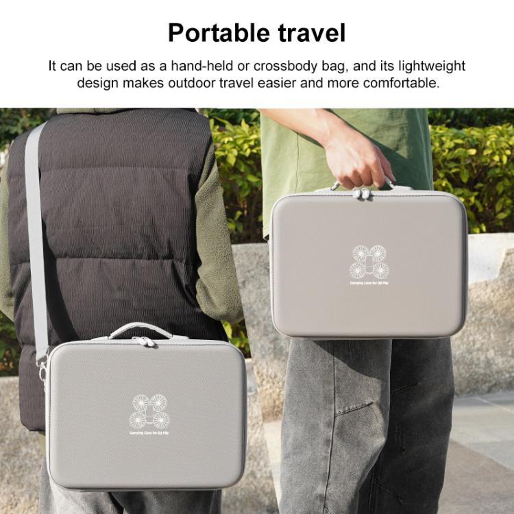 For DJI Flip BRDRC Drone Portable Case Single Shoulder Messenger Bag Handbag(Grey) - free shipping - PMC TechLife - Order now!