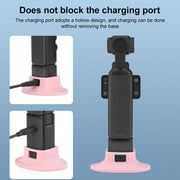 For DJI OSMO Pocket 3 BRDRC Silicone Desktop Base Bracket(Pink)