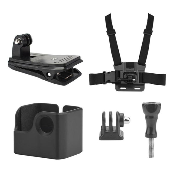 For DJI OSMO Pocket 3 BRDRC Protection Frame Adapter Base, Type:Frame + Clip + Chest Strap
