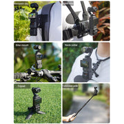 For DJI OSMO Pocket 3 BRDRC Protection Frame Adapter Base, Type:Frame + Clip + Chest Strap