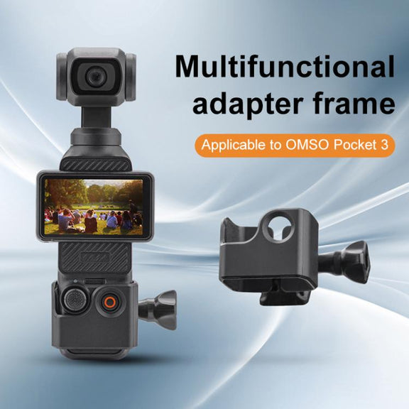 For DJI OSMO Pocket 3 BRDRC Protection Frame Adapter Base, Type:Frame + Clip + Chest Strap