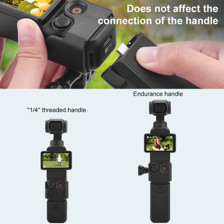 For DJI OSMO Pocket 3 BRDRC Protection Frame Adapter Base, Type:Frame + Clip + Chest Strap