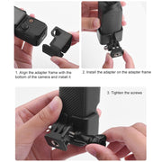 For DJI OSMO Pocket 3 BRDRC Protection Frame Adapter Base, Type:Frame + Clip + Chest Strap