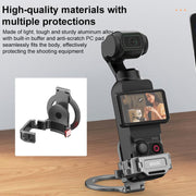 For DJI Osmo Pocket 3 BRDRC Smartphone Teleprompter Stand Desktop Clamp Cold Shoe Extension Mount(Dark Grey)