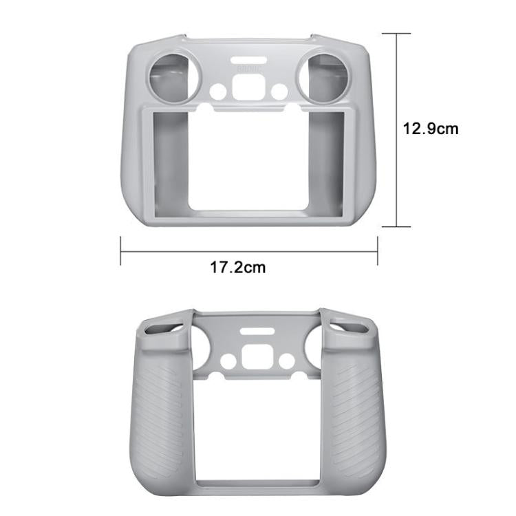 For DJI RC 2 BRDRC Remote Control Shockproof Anti-scratch Silicone Case(Grey)