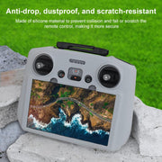 For DJI RC 2 BRDRC Remote Control Shockproof Anti-scratch Silicone Case(Grey)