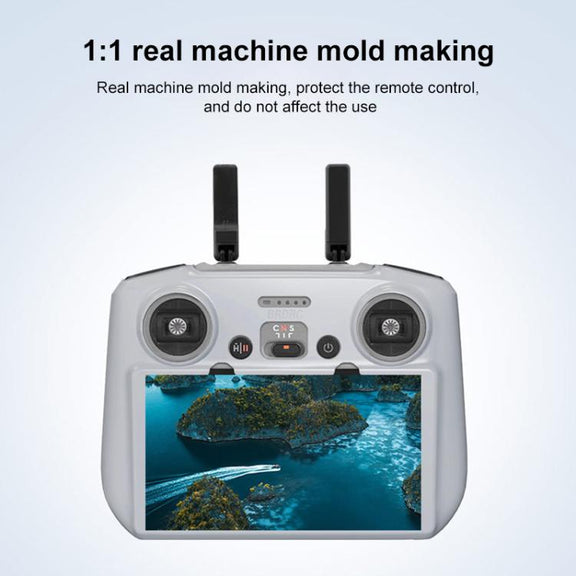 For DJI RC 2 BRDRC Remote Control Shockproof Anti-scratch Silicone Case(Grey)