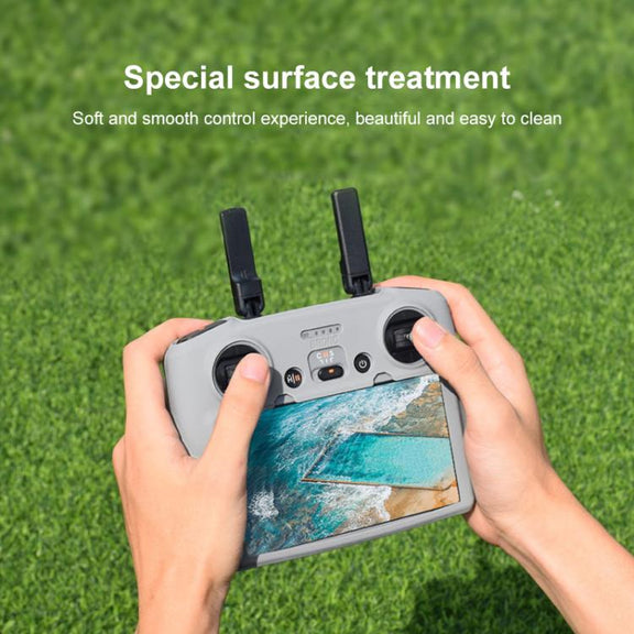 For DJI RC 2 BRDRC Remote Control Shockproof Anti-scratch Silicone Case(Grey)