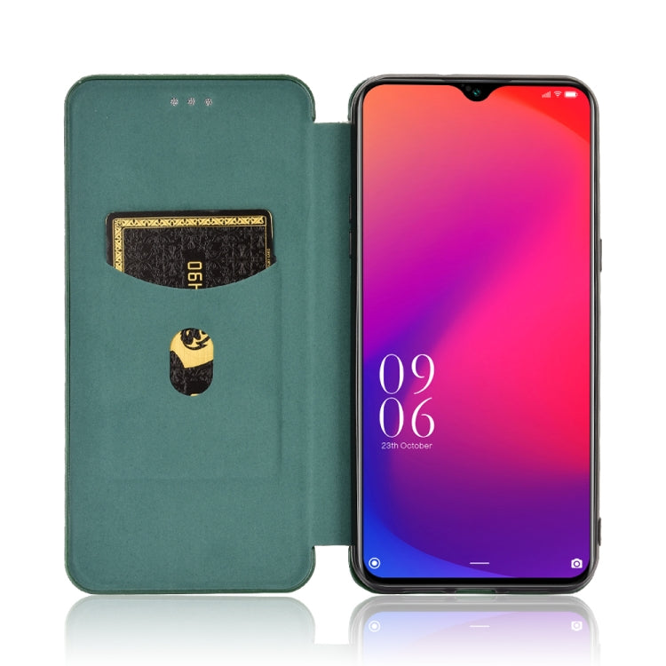 For Doogee X95 Carbon Fiber Texture Horizontal Flip TPU + PC + PU Leather Case with Card Slot & Lanyard(Green) - More Brand by PMC TechLife | Online Shopping South Africa | PMC TechLife | Buy Now Pay Later Mobicred