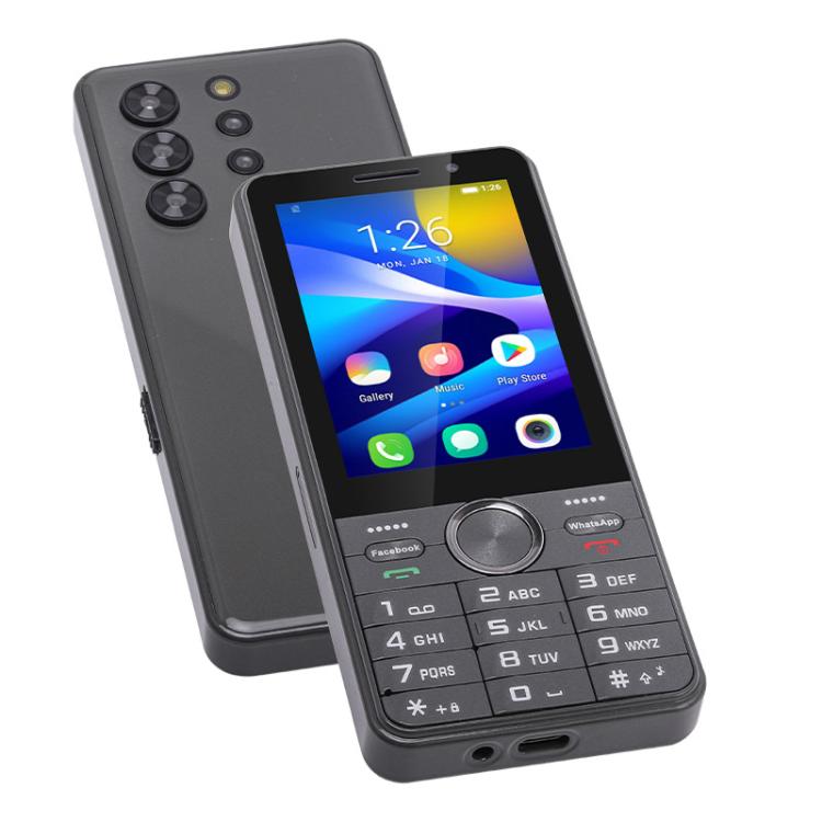 UNIWA XS24 Keypad Phone, 2GB+16GB, 3.5 inch Android 8.1 Mediatek MT6737M Quad Core, Flashlights, Network: 4G, Support Google Store, Plug:UK Plug(Black) - free shipping - PMc TechLife - Order now!