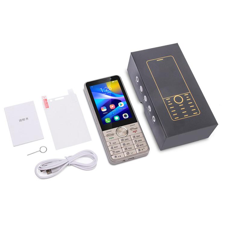 UNIWA XS24 Keypad Phone, 2GB+16GB, 3.5 inch Android 8.1 Mediatek MT6737M Quad Core, Flashlights, Network: 4G, Support Google Store, Plug:UK Plug(Gold) - free shipping - PMc TechLife - Order now!