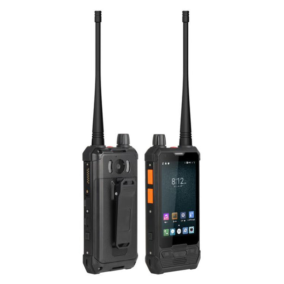 UNIWA P2 Plus UHF Walkie-Talkie Rugged Phone, 3GB+32GB, 4.0 inch Android 9.0 Mediatek MT6762 Octa Core, Network: 4G, NFC, Plug:AU Plug(Black)