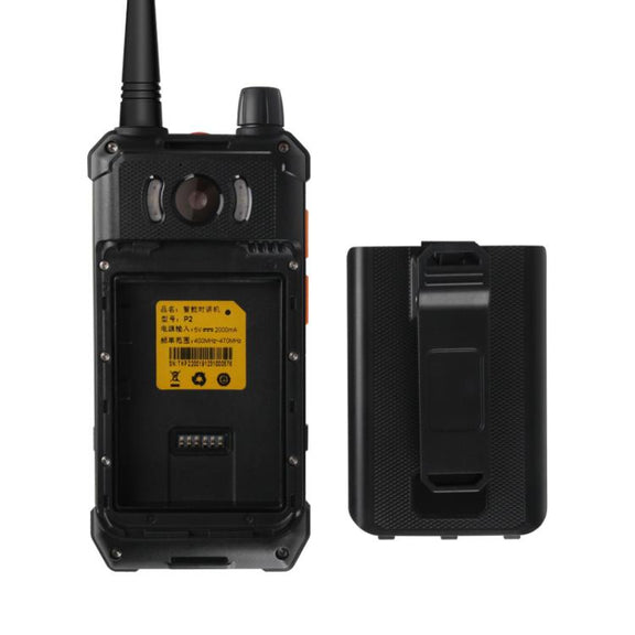 UNIWA P2 Plus UHF Walkie-Talkie Rugged Phone, 3GB+32GB, 4.0 inch Android 9.0 Mediatek MT6762 Octa Core, Network: 4G, NFC, Plug:AU Plug(Black)