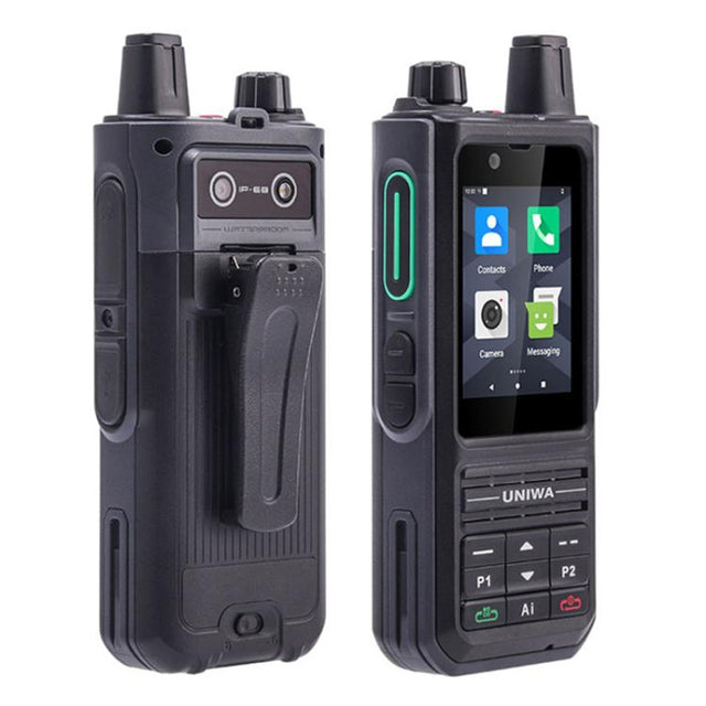 UNIWA NR120 PoC Walkie-Talkie Rugged Phone, 3GB+32GB, 2.4 inch Android 13 Unisoc T158 Octa Core, Network: 5G, NFC, SOS, Plug:US Plug(Black)