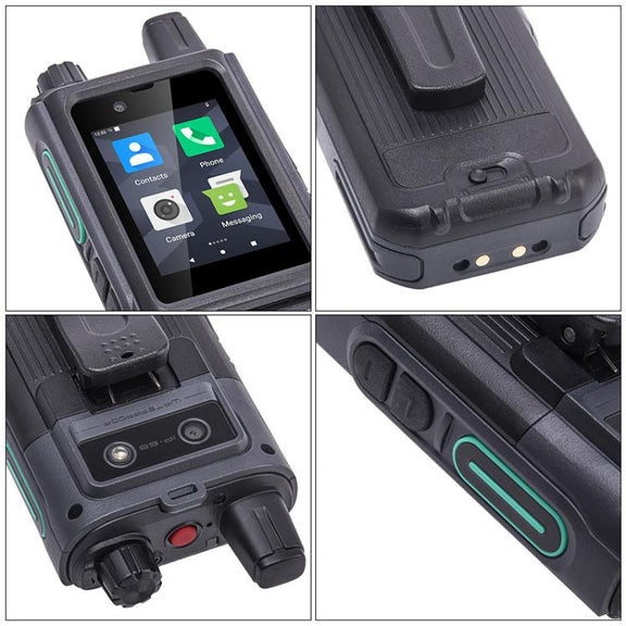 UNIWA NR120 PoC Walkie-Talkie Rugged Phone, 3GB+32GB, 2.4 inch Android 13 Unisoc T158 Octa Core, Network: 5G, NFC, SOS, Plug:US Plug(Black)