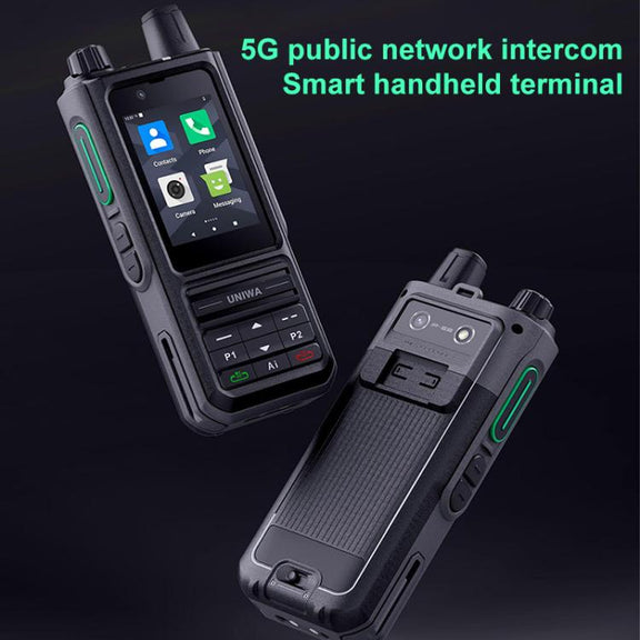 UNIWA NR120 PoC Walkie-Talkie Rugged Phone, 3GB+32GB, 2.4 inch Android 13 Unisoc T158 Octa Core, Network: 5G, NFC, SOS, Plug:US Plug(Black)