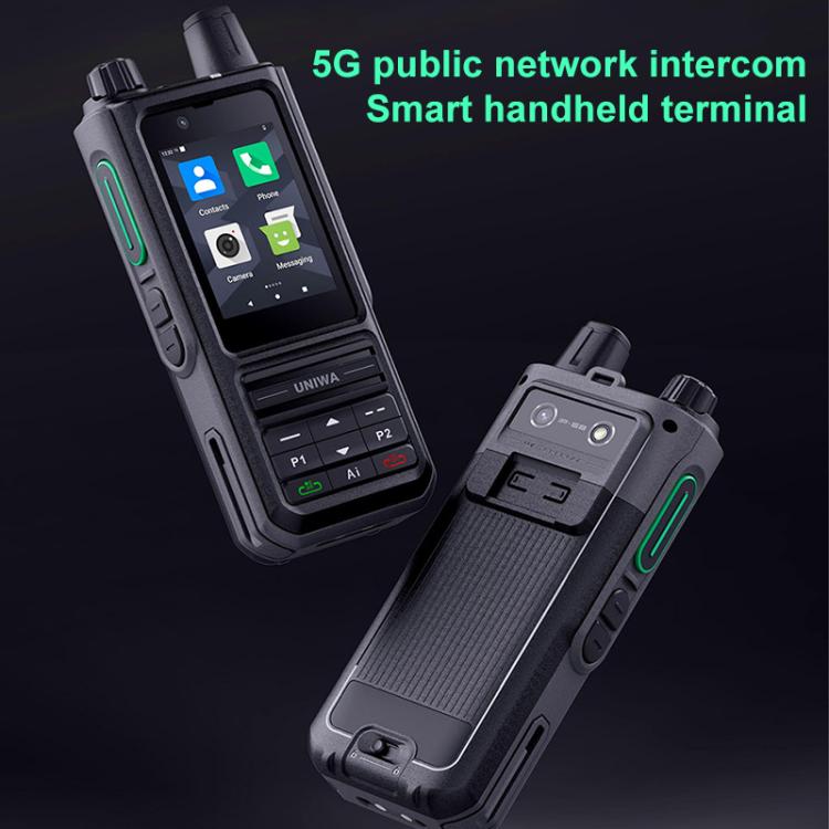 UNIWA NR120 PoC Walkie-Talkie Rugged Phone, 3GB+32GB, 2.4 inch Android 13 Unisoc T158 Octa Core, Network: 5G, NFC, SOS, Plug:US Plug(Black)